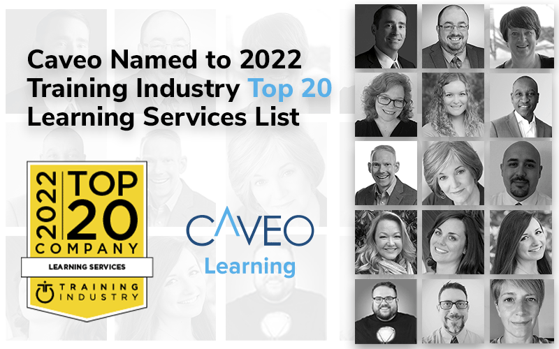 News: Caveo Named to 2022 Training Industry Top 20 Learning Services List