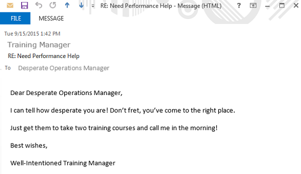 Getting The Business On The Performance Improvement Bandwagon